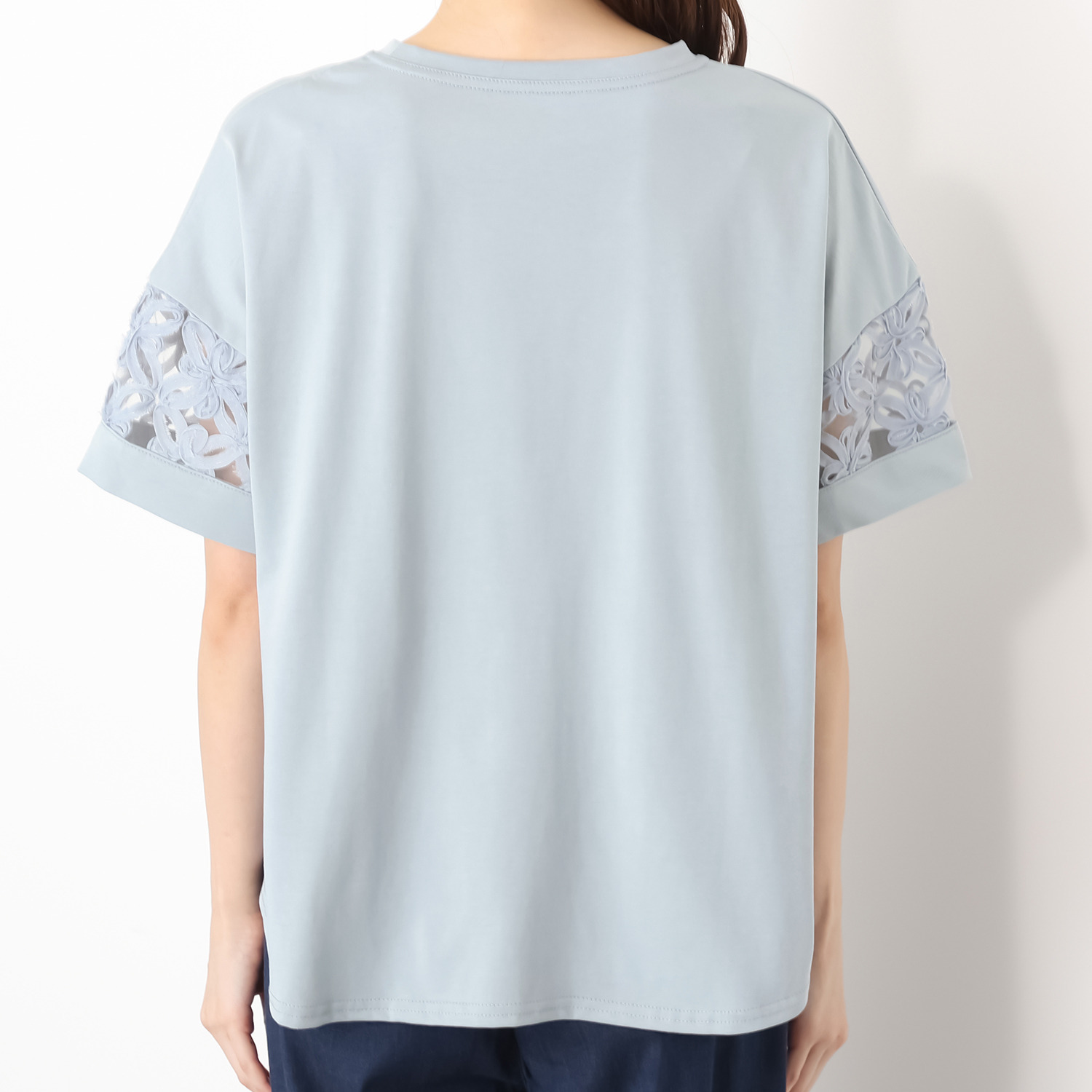 スタイル・ラヴィー テープレースアクセント さらっとエレガンスに ヘビロテプルオーバー