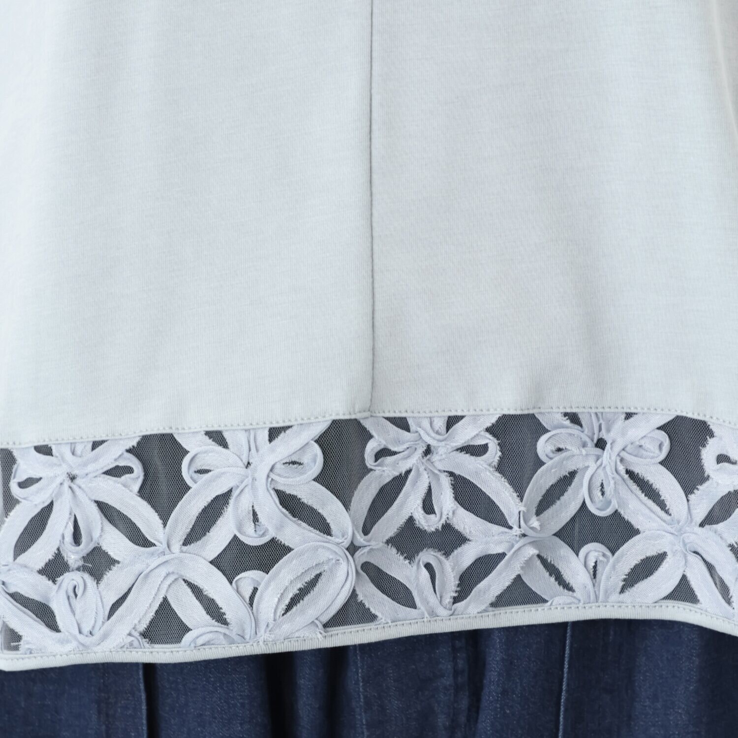 スタイル・ラヴィー テープレースアクセント さらっとエレガンスに ヘビロテプルオーバー