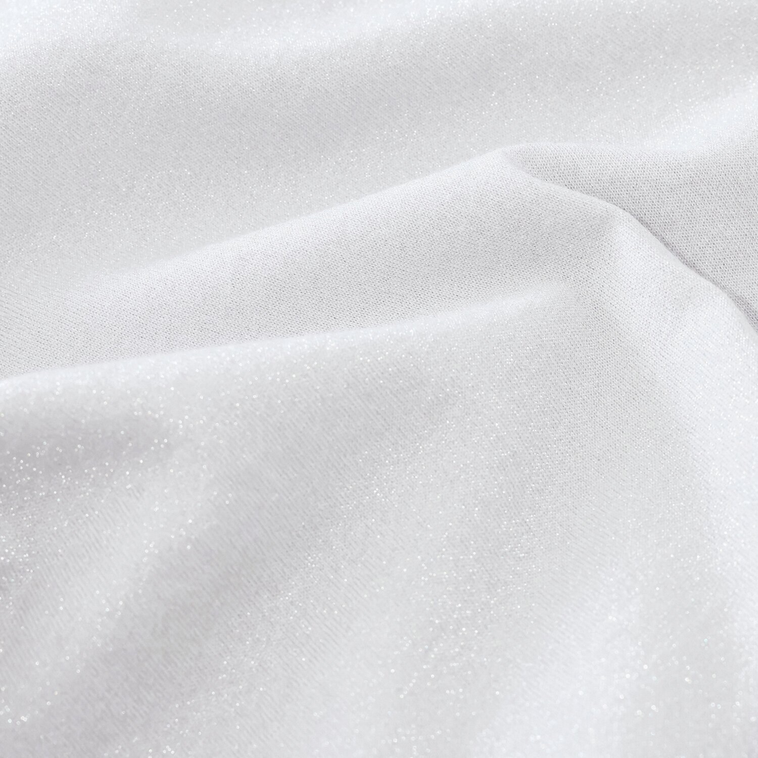 元町ゼラール ふんわりコットン混 上品ラメプレーティング ラウンドネック プルオーバー