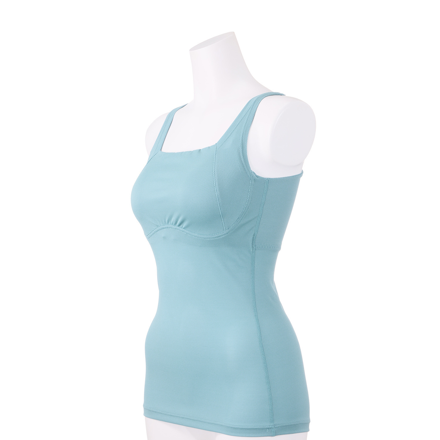 きれいになろう！ 爽やかメッシュ調 ワイヤーで美バストメイク ブラキャミ２枚セット