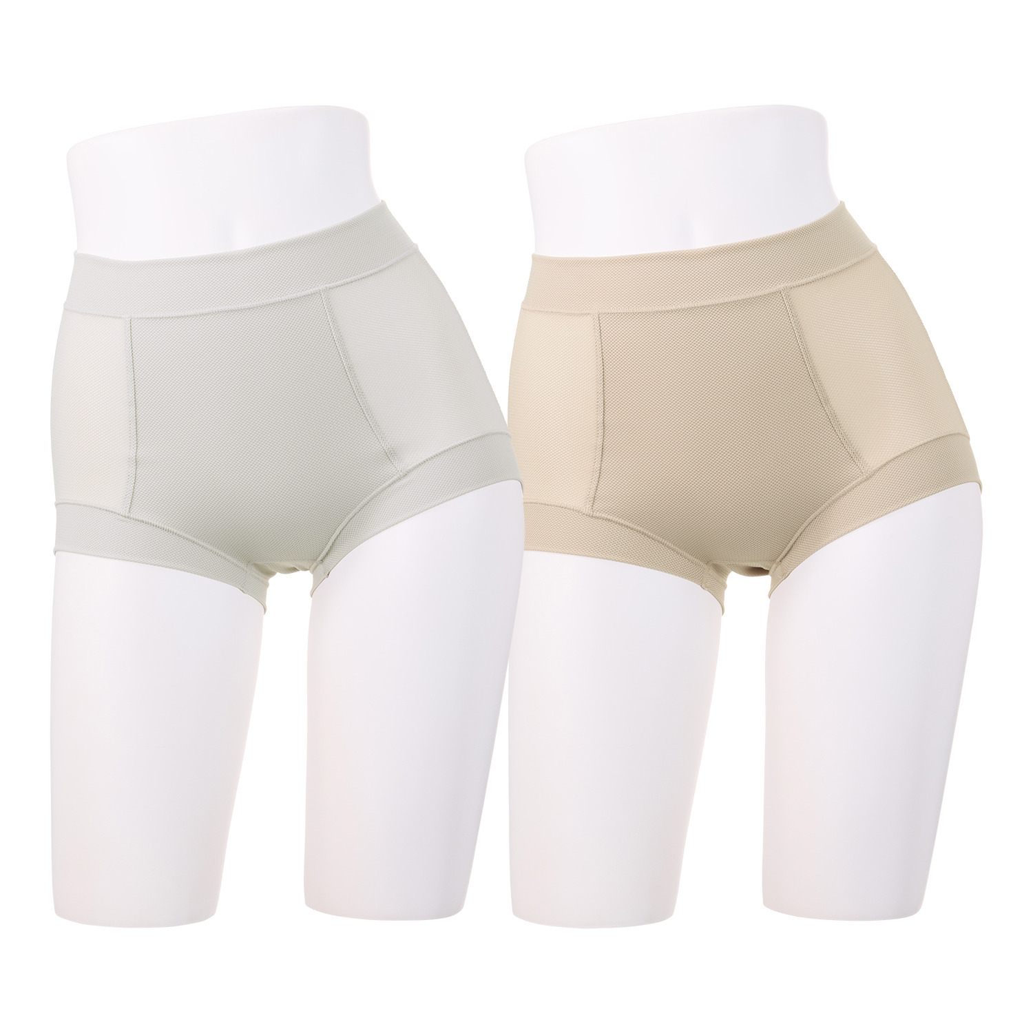 きれいになろう！ 深ばきショーツ２枚セット 爽やかメッシュ調 ピタッとフィット 蒸れにくい