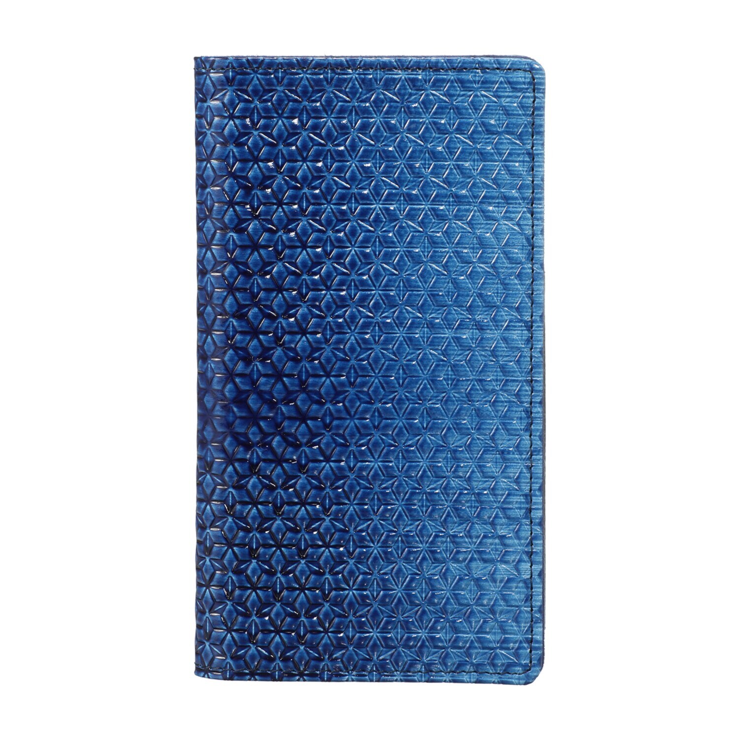 浅草文庫 はっ水牛革 スマホケース ＜レギュラー（藍染）＞