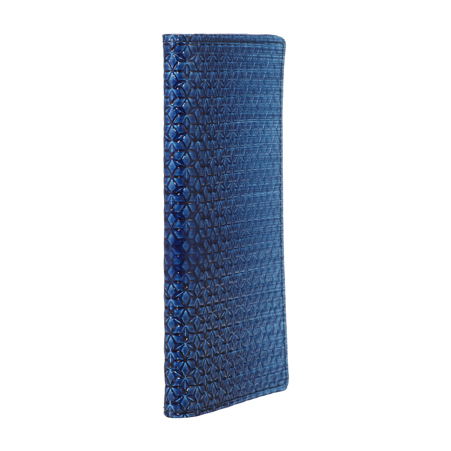 浅草文庫 はっ水牛革 スマホケース ＜レギュラー（藍染）＞