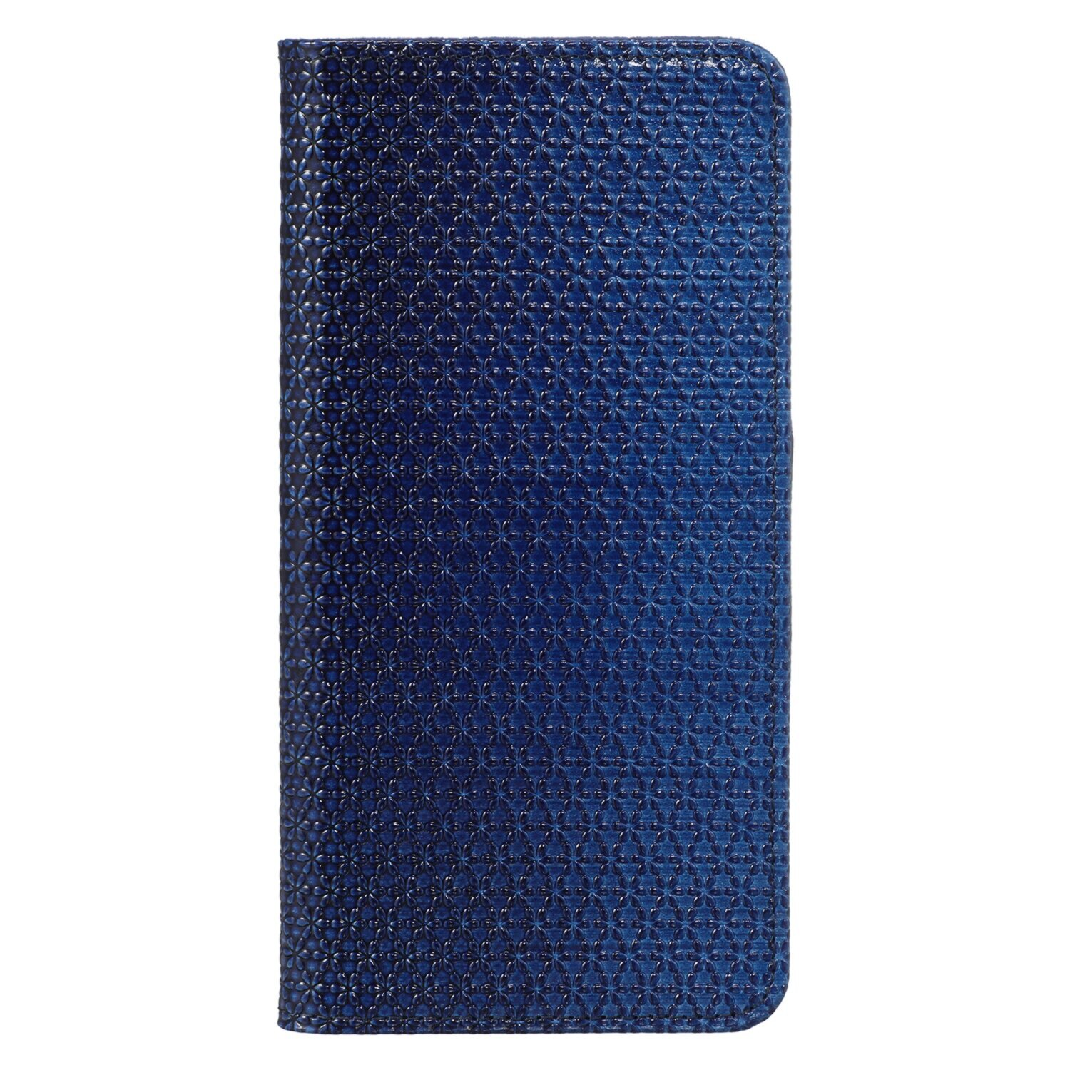 浅草文庫 はっ水牛革 スマホケース ＜ラージ（藍染）＞