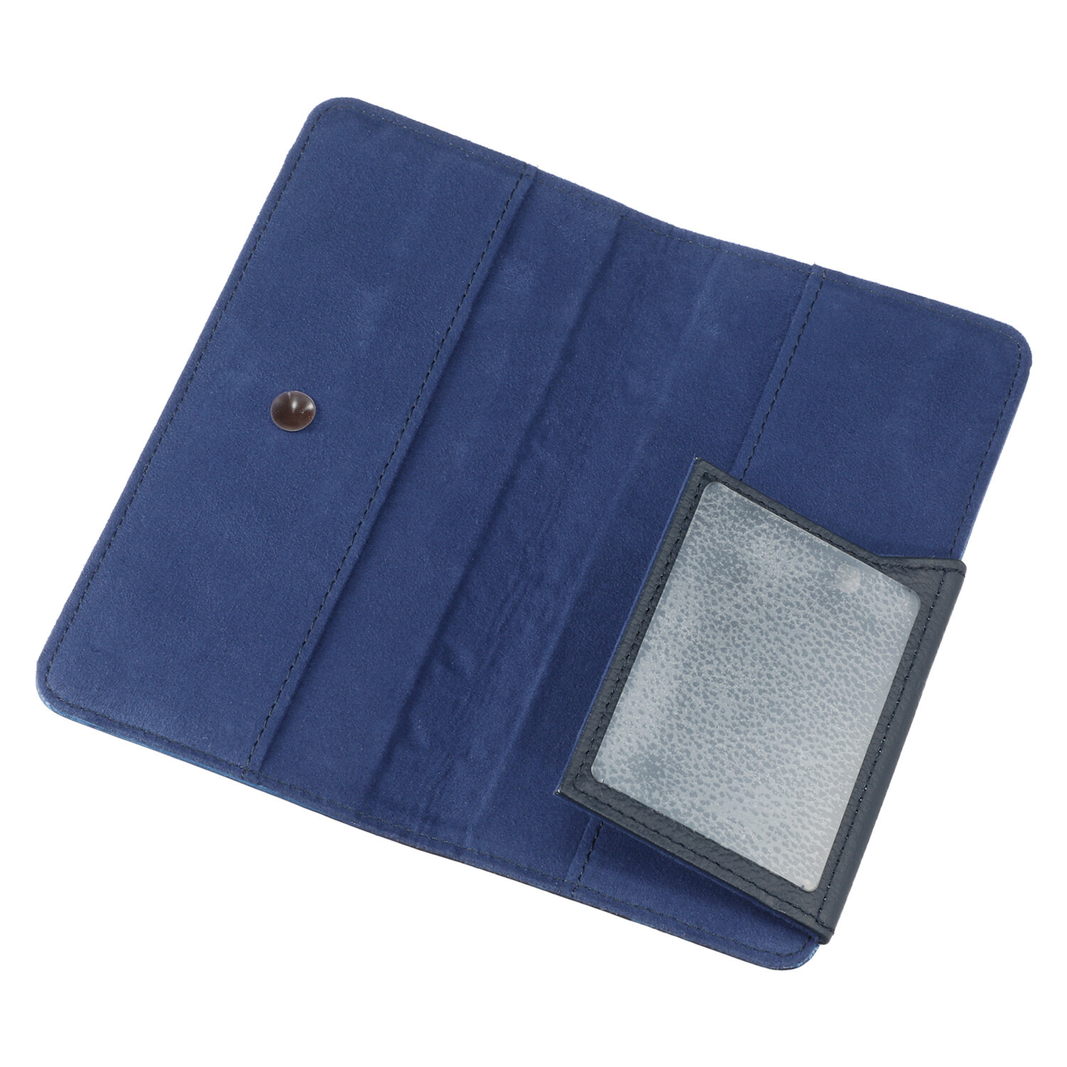 浅草文庫 はっ水牛革 スマホケース ＜ラージ（藍染）＞