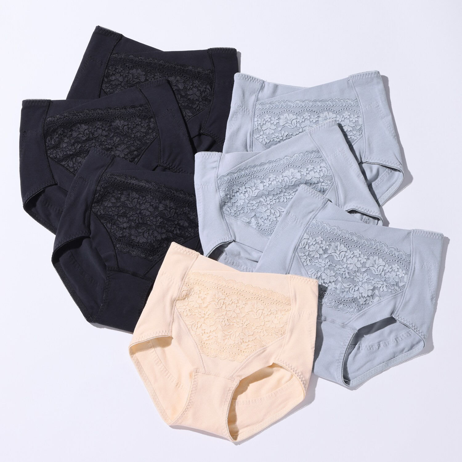 きれいになろう！ 制菌加工 綿ベア天竺 超フィットショーツ “しっかりバージョン” お楽しみ袋７枚セット