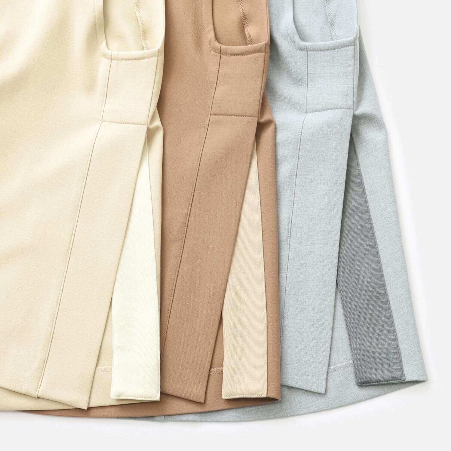 リサリサ プラミカル ２ウェイストレッチツイル サイドベンツアクセント ジレ