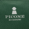 ピッコーネ アッチェッソーリ バンダナハンカチ付 牛革３層ショルダーバッグ