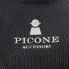 ピッコーネ アッチェッソーリ バンダナハンカチ付 牛革３層ショルダーバッグ