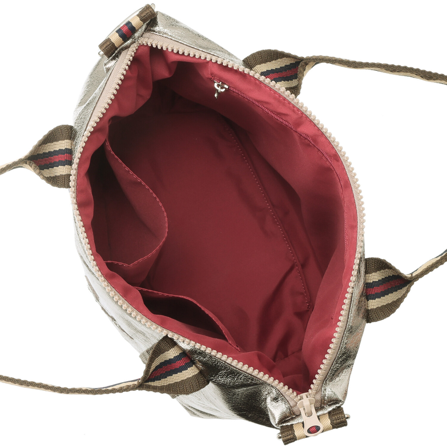 ピッコーネ アッチェッソーリ シャイニー素材 ２ウェイ ミニボストンバッグ