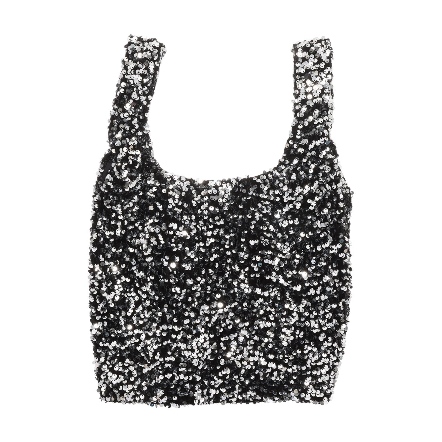 ピソラロ スパンコール ミニトートバッグ