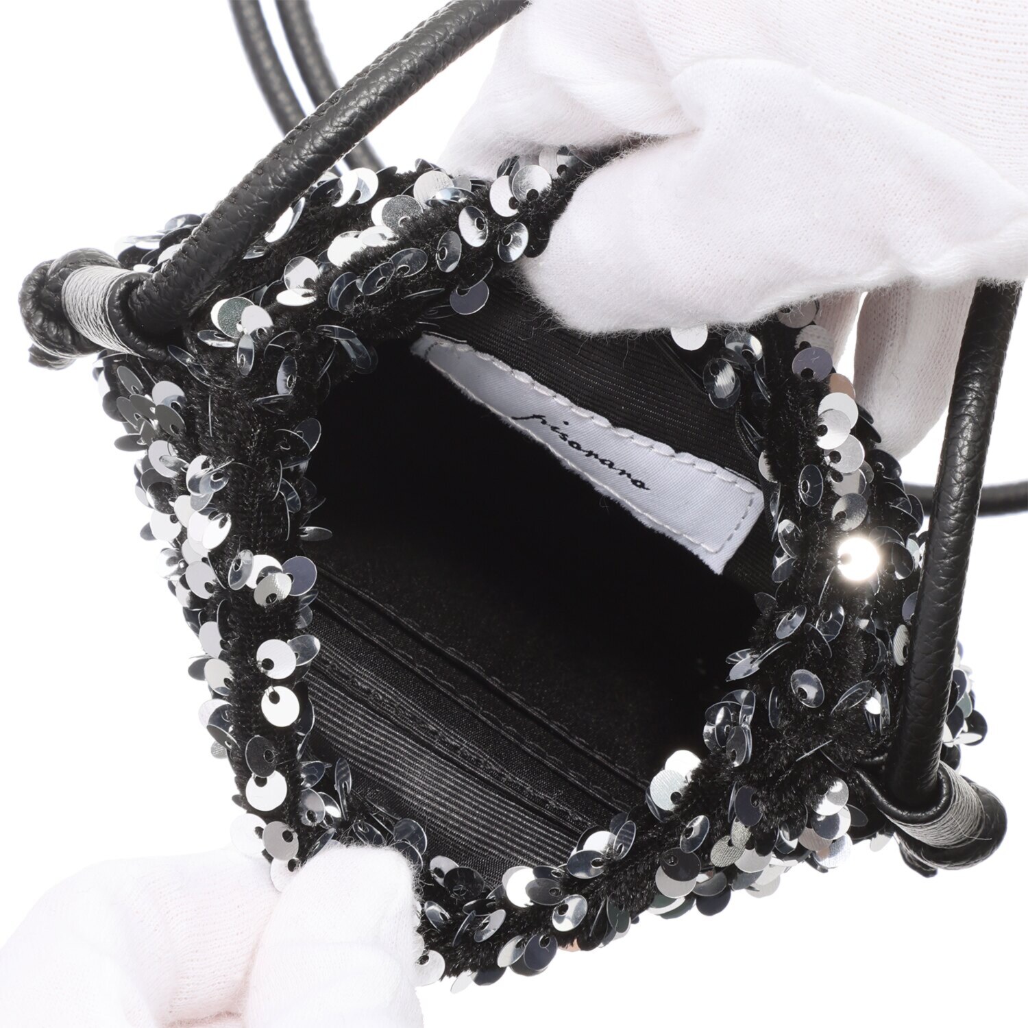 ピソラロ スパンコール スマホポシェット