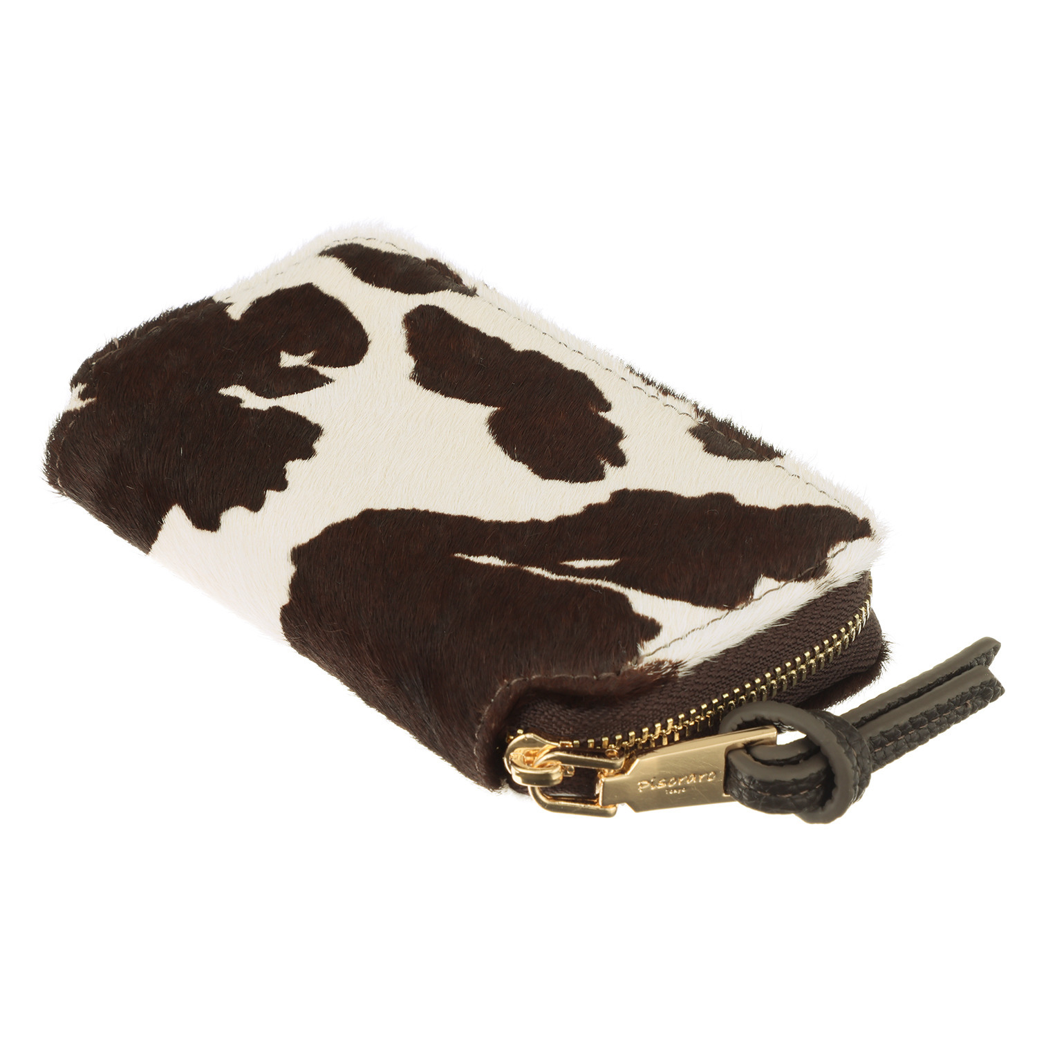 ピソラロ ハラコ風牛革 アクセサリーポーチ