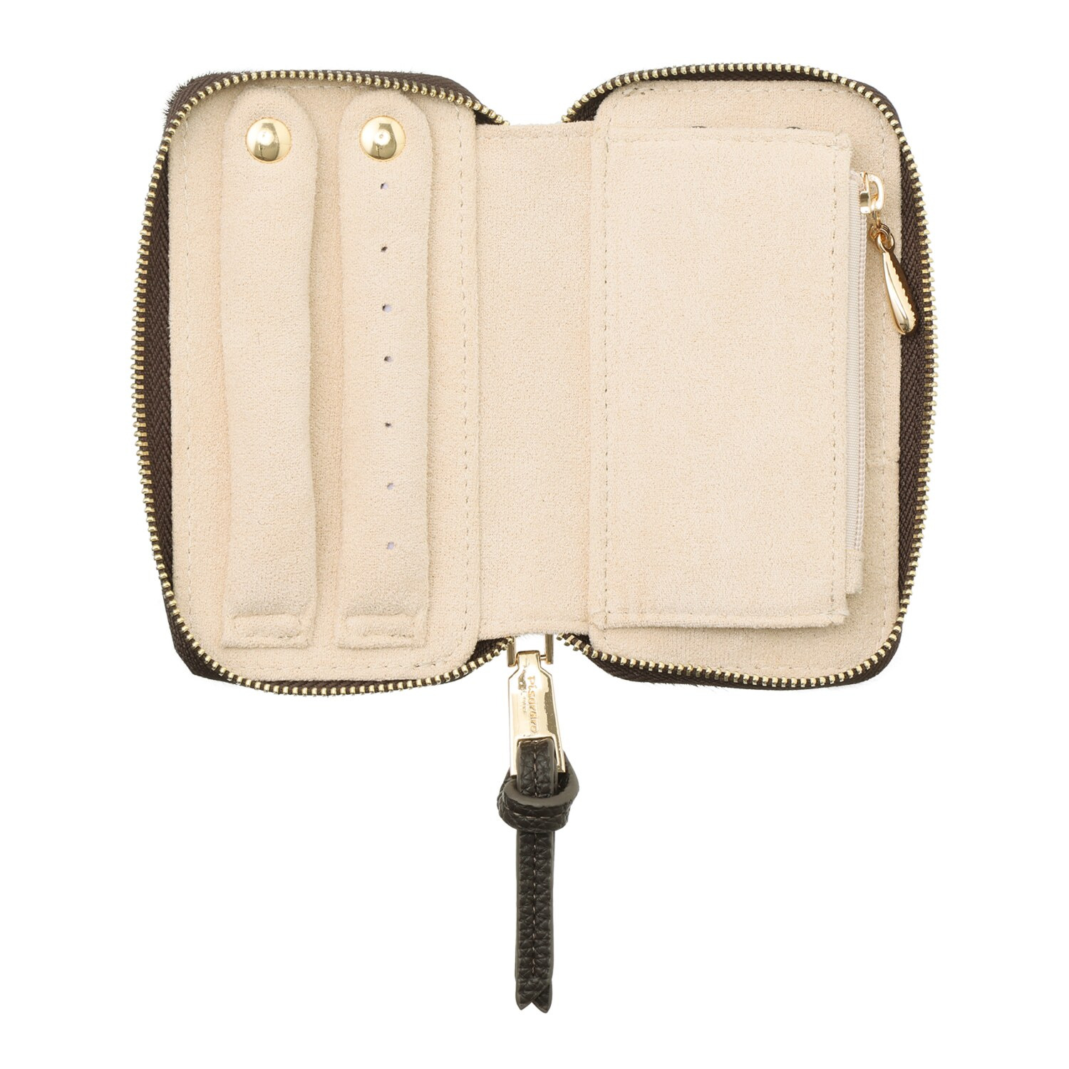 ピソラロ ハラコ風牛革 アクセサリーポーチ