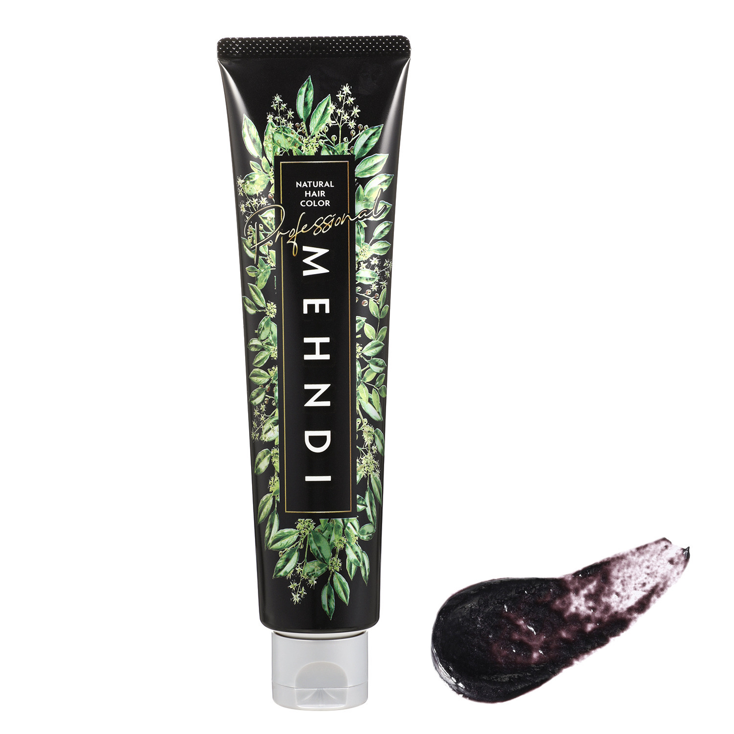 １回で染まる！ツヤ色！ メヘンディ　白髪染め ヘナ専門サロン開発 ナチュラルヘアカラー プロ　２本特別セット