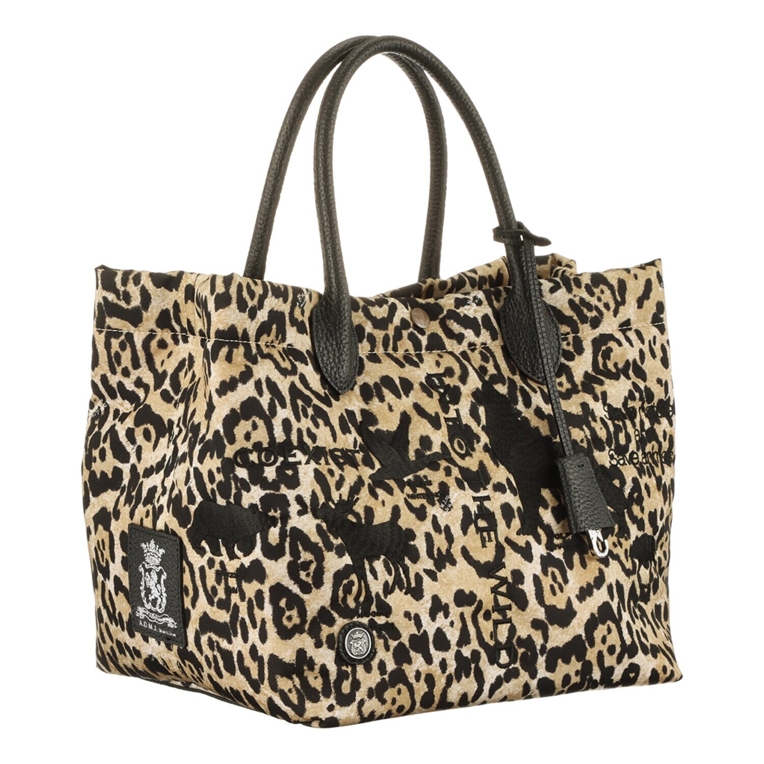 エーディーエムジェイ はっ水 イタリアンナイロン キューブトートバッグ