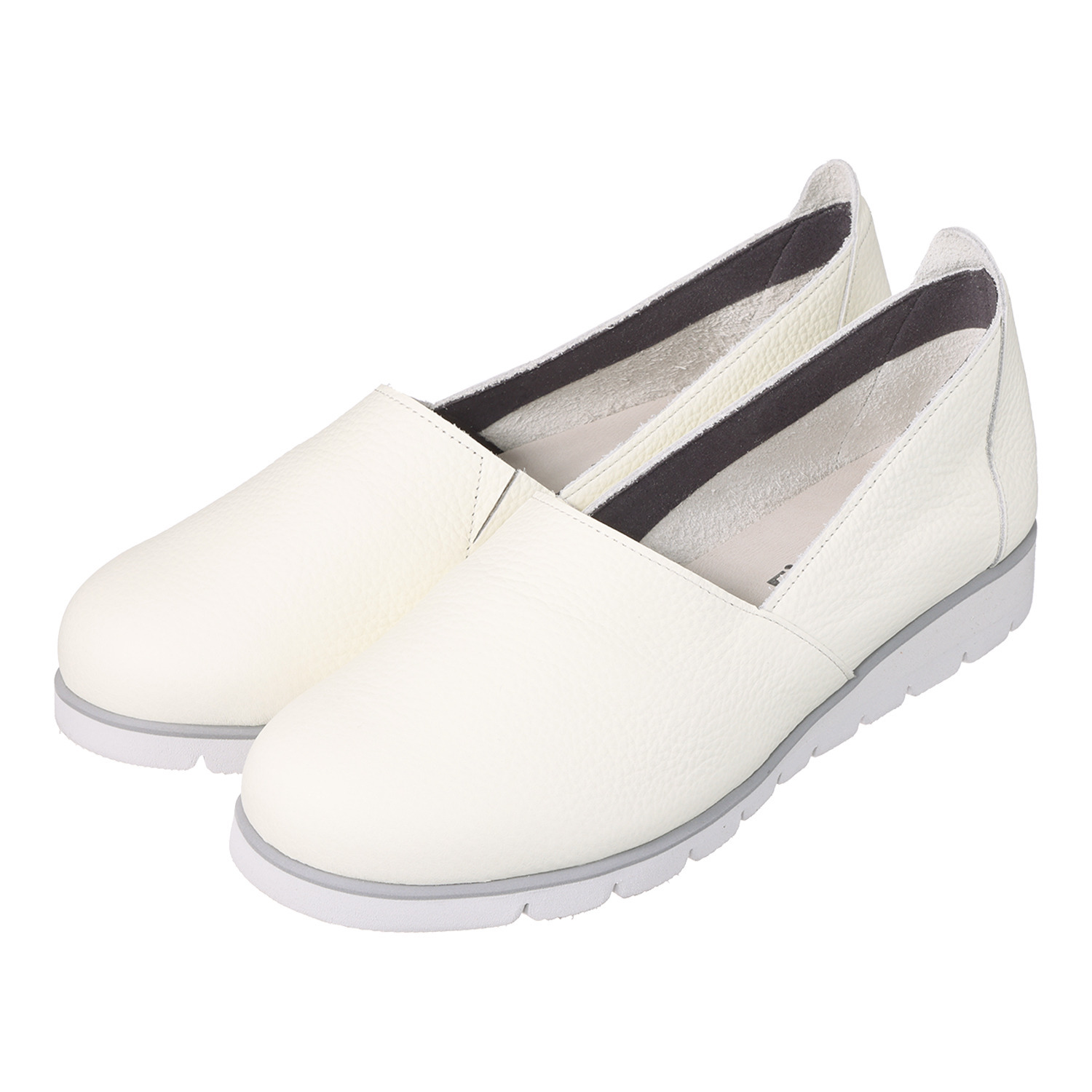 フィグリーノ 日本製　はっ水牛革 柔らか仕立て　超軽量 ラウンドトゥ　リラックス ウエッジソールシューズ