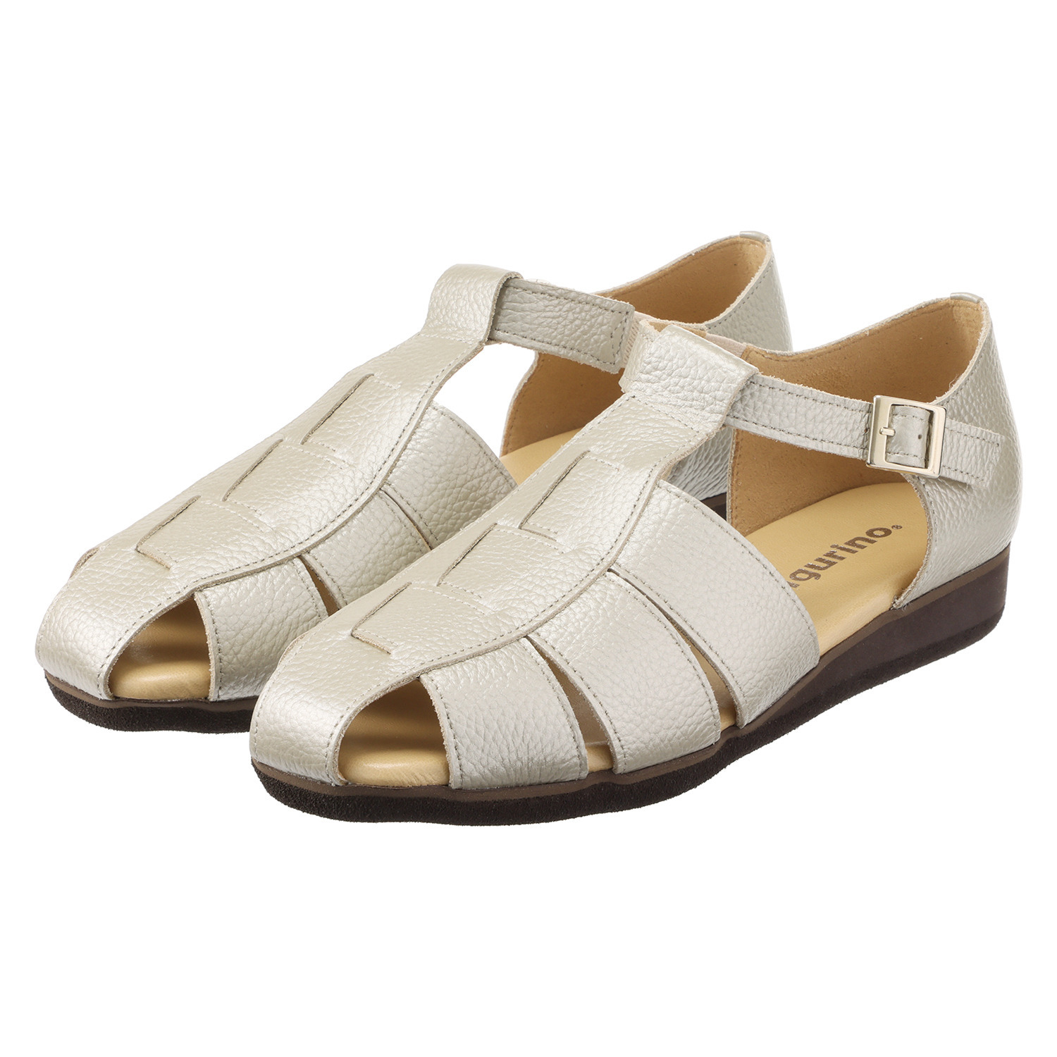 フィグリーノ 日本製　はっ水牛革 柔らか仕立て　超軽量 リラックスグルカサンダル