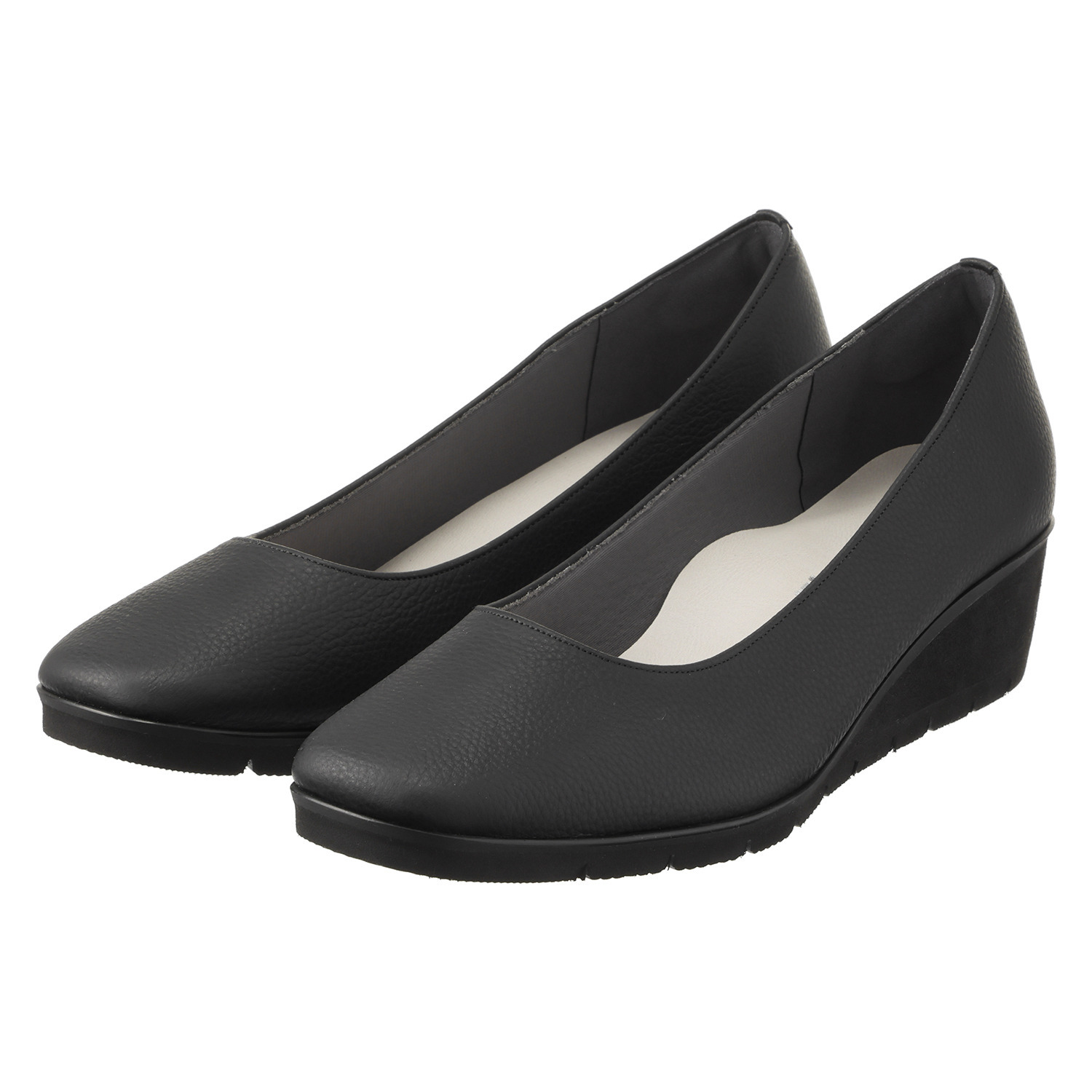 フィグリーノ 日本製　はっ水牛革 柔らか仕立て　超軽量 リラックスパンプス