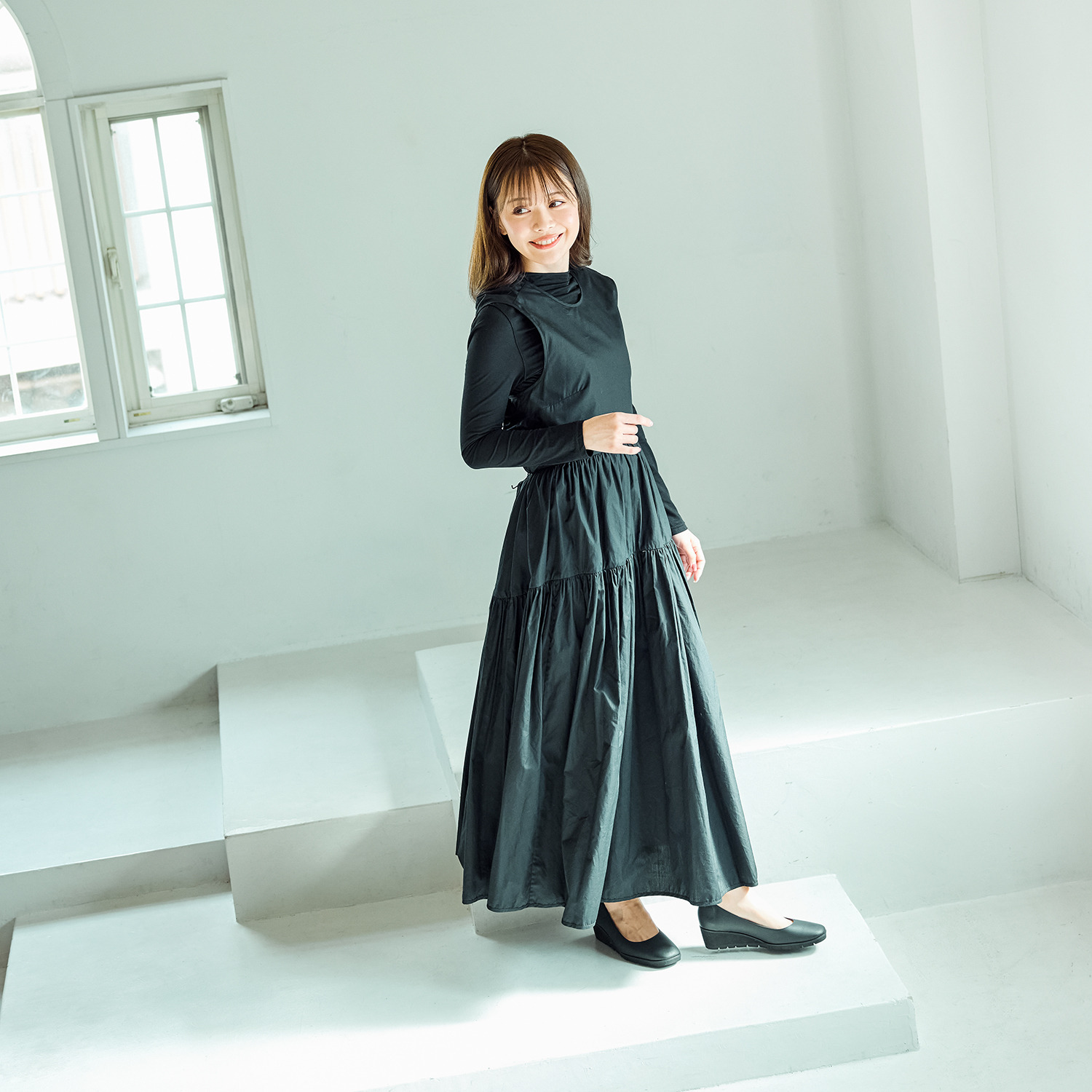 フィグリーノ 日本製　はっ水牛革 柔らか仕立て　超軽量 リラックスパンプス