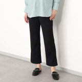 バーチ　ドゥエ コットンブレンドポンチ サイドベンツ セミワイドパンツ