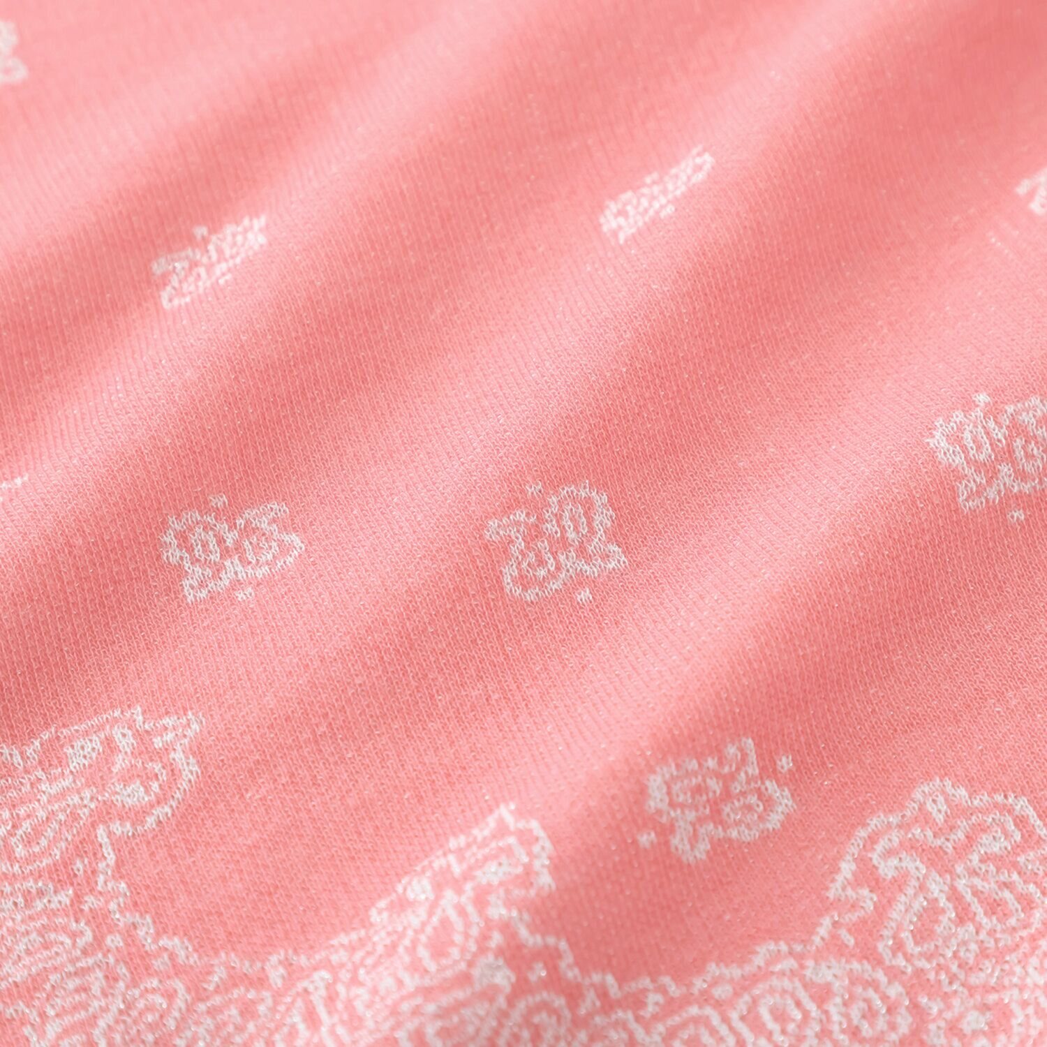 亀　恭子セレクト！ マルティジャーニ 日本製 ラメ入りバンダナ柄 ジャガード編 大判ニットストール