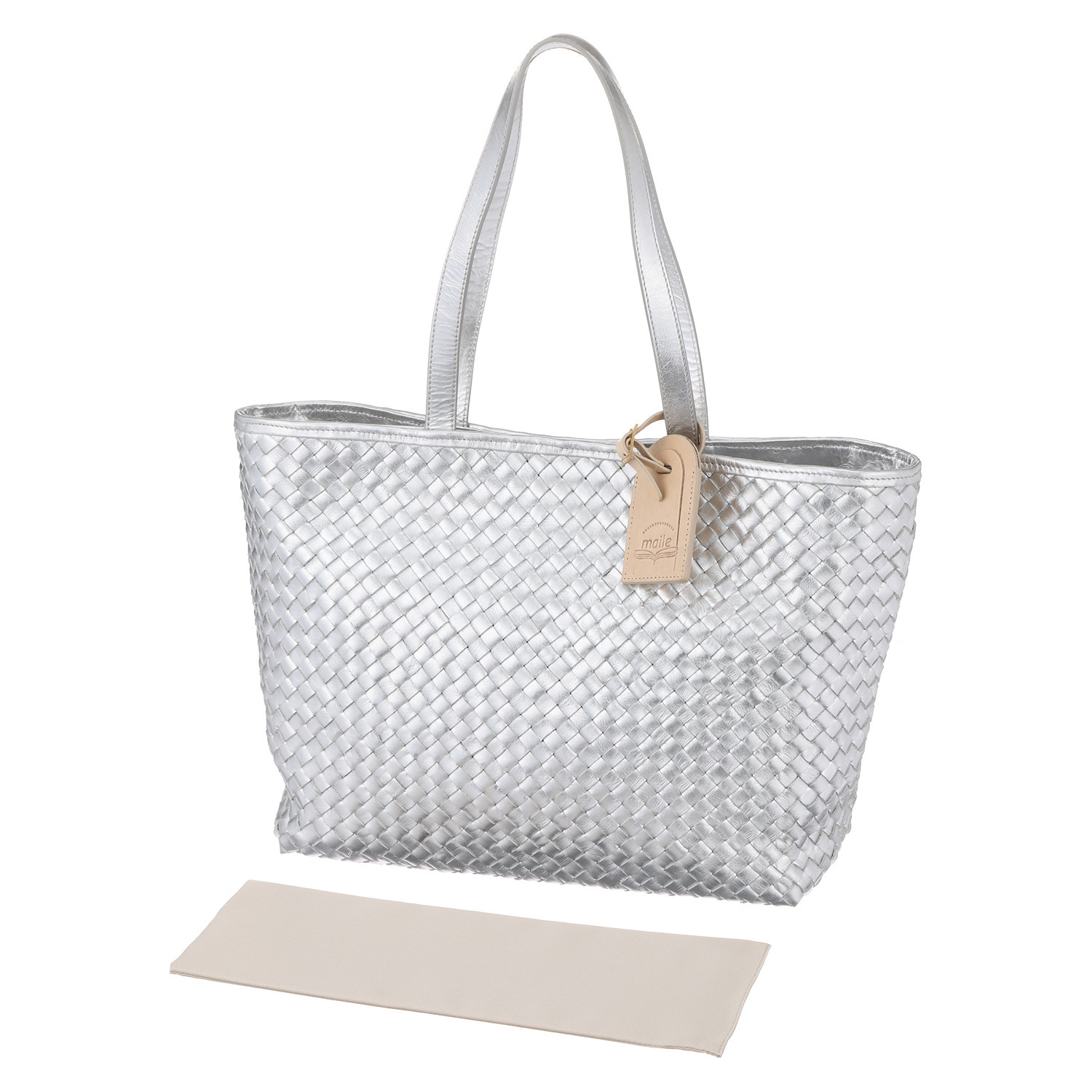 マイレ はっ水カーフ メッシュトートバッグ