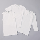 ヘ・エラ 抗菌防臭 綿１００％リブインナー ３枚セット ＜タンク・半袖・八分袖 　各１枚入り＞