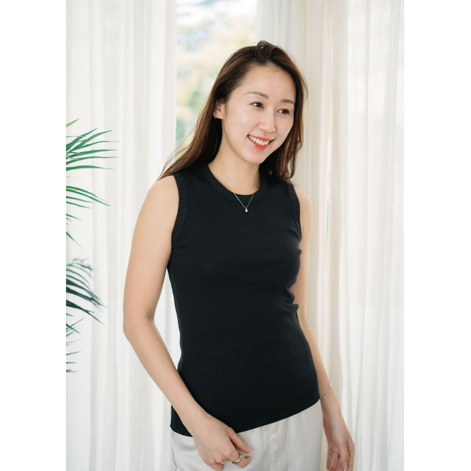 ヘ・エラ 抗菌防臭 綿１００％リブインナー ３枚セット ＜タンク・半袖・八分袖 　各１枚入り＞