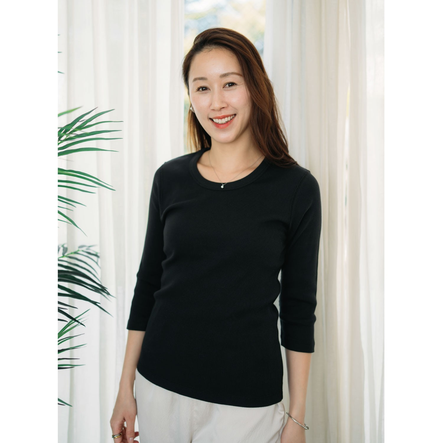 ヘ・エラ 抗菌防臭 綿１００％リブインナー ３枚セット ＜タンク・半袖・八分袖 　各１枚入り＞