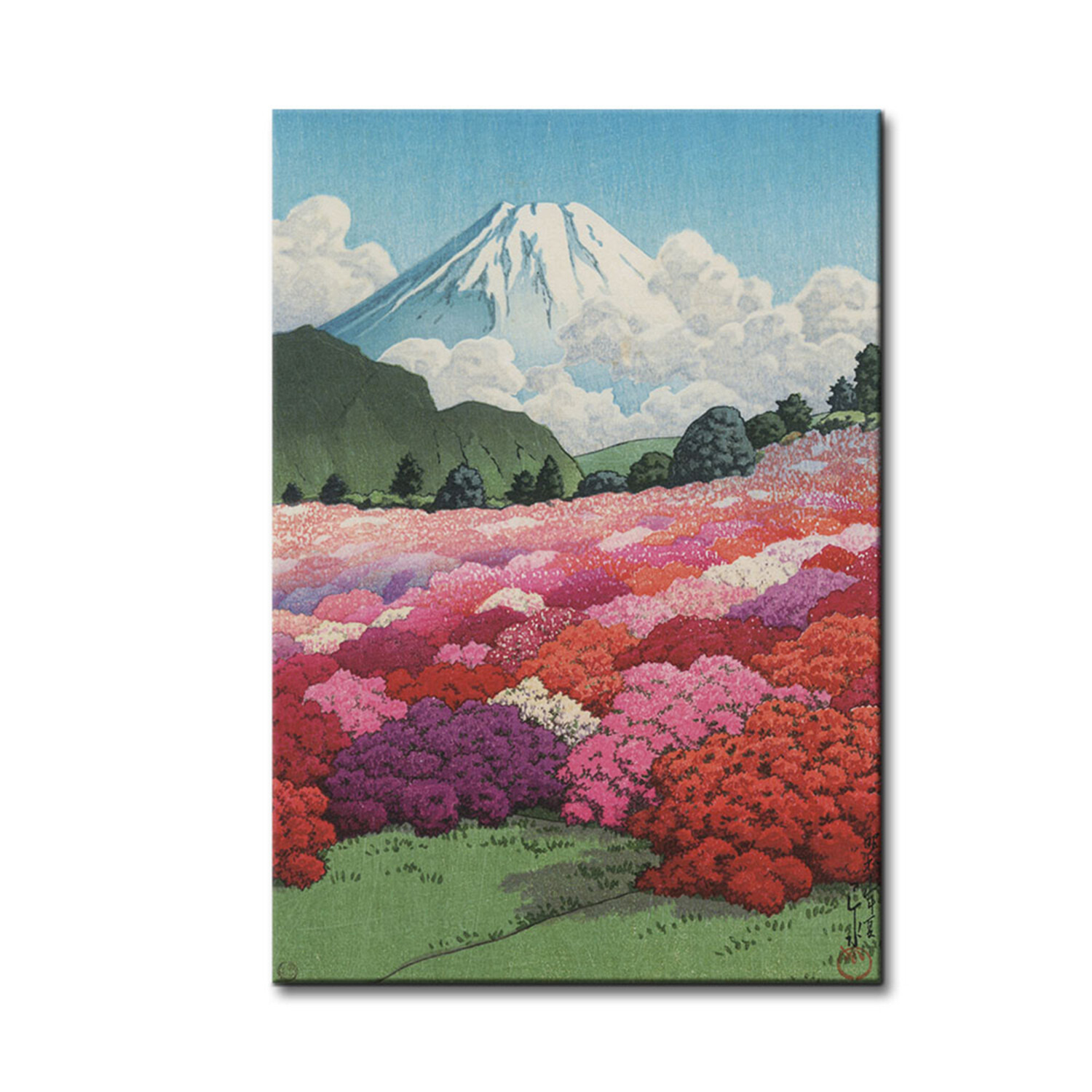 インテリアアート 元箱根 つつじ庭より富士を見る ＜約２７×１９ｃｍ＞