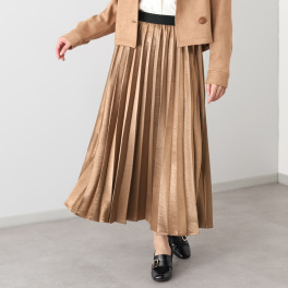 パルムミミ ヴィンテージ調サテン シャイニー素材 プリーツスカート