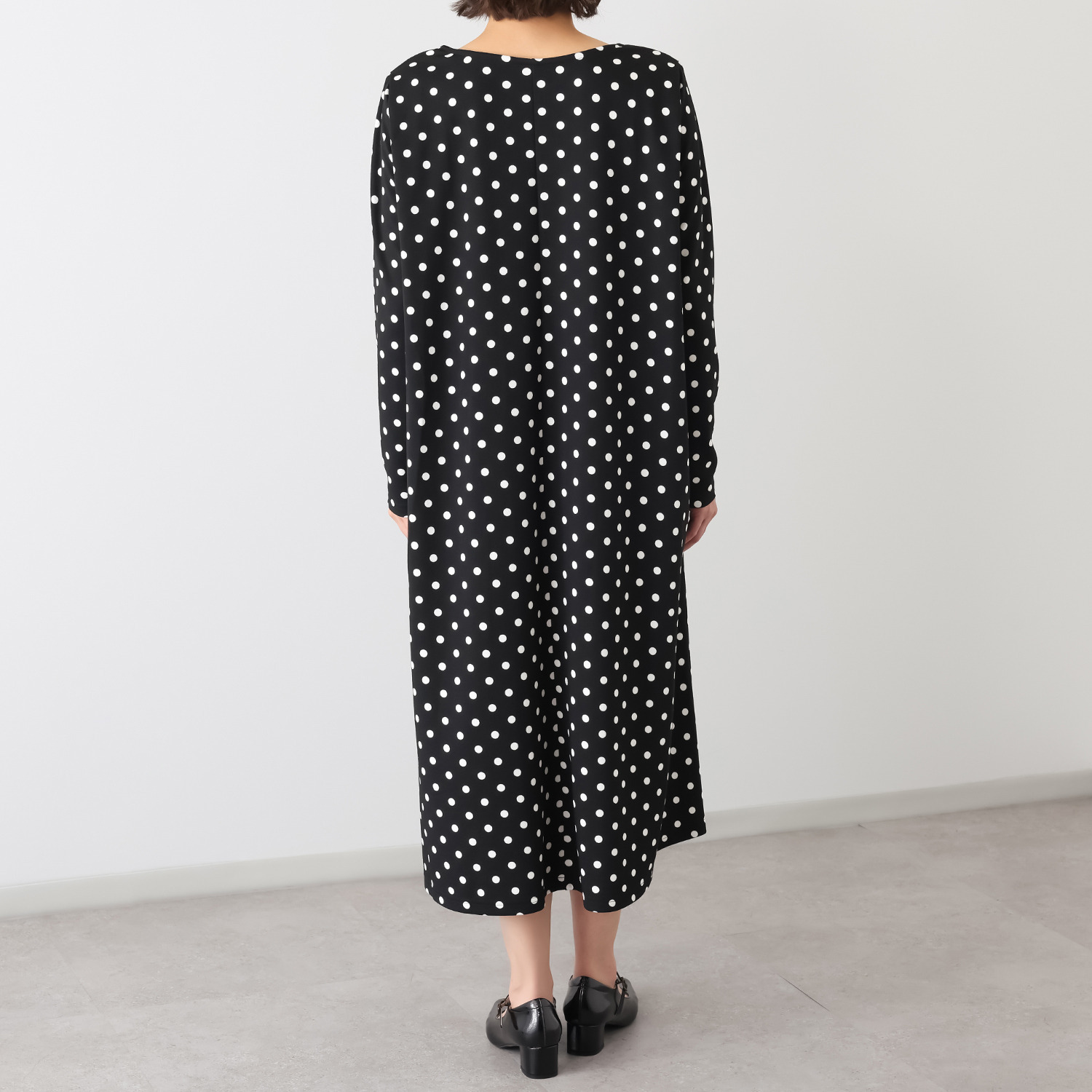 パルムミミ カットジョーゼット タックドレープ 前後２ウェイワンピース