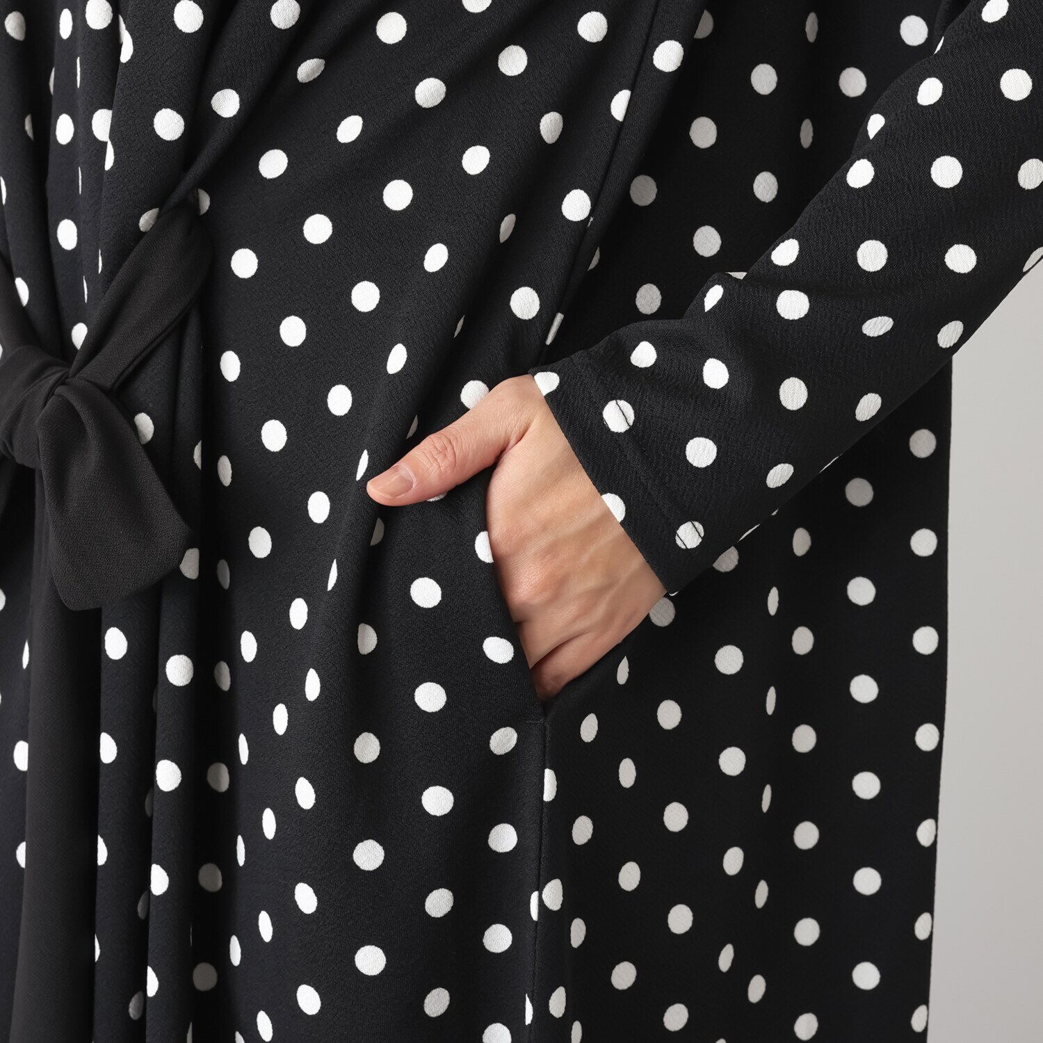 パルムミミ カットジョーゼット タックドレープ 前後２ウェイワンピース