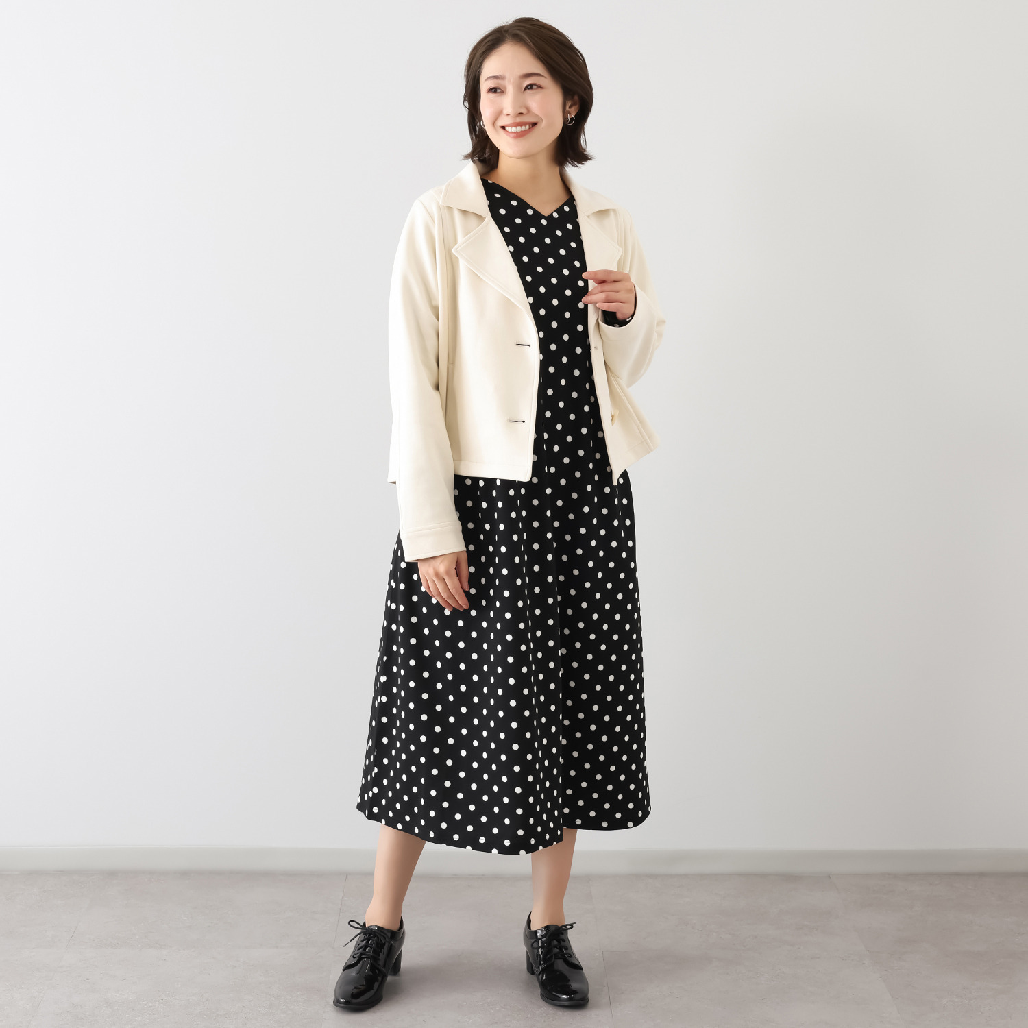 パルムミミ フェイクスエード ドローストリング付 ショートジャケット