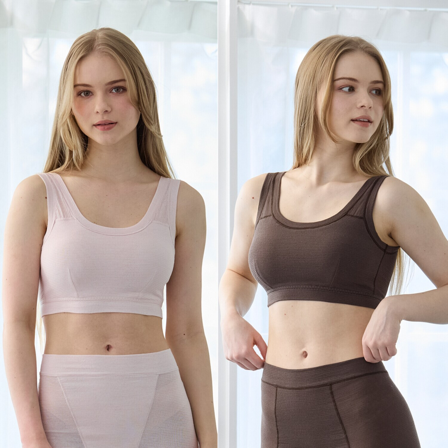 丸福ガーゼ 吸水速乾・抗菌防臭 オーガニックコットン混 ノンワイヤーブラ ２枚セット