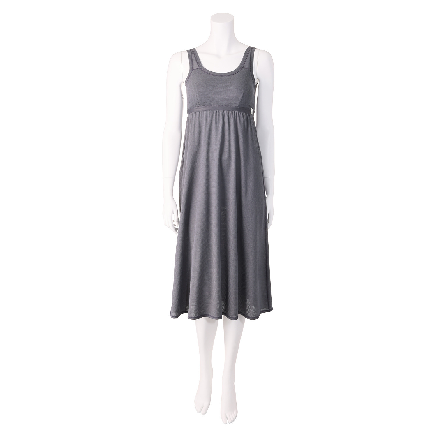 丸福ガーゼ 吸水速乾・抗菌防臭 オーガニックコットン混 カップ付ワンピース