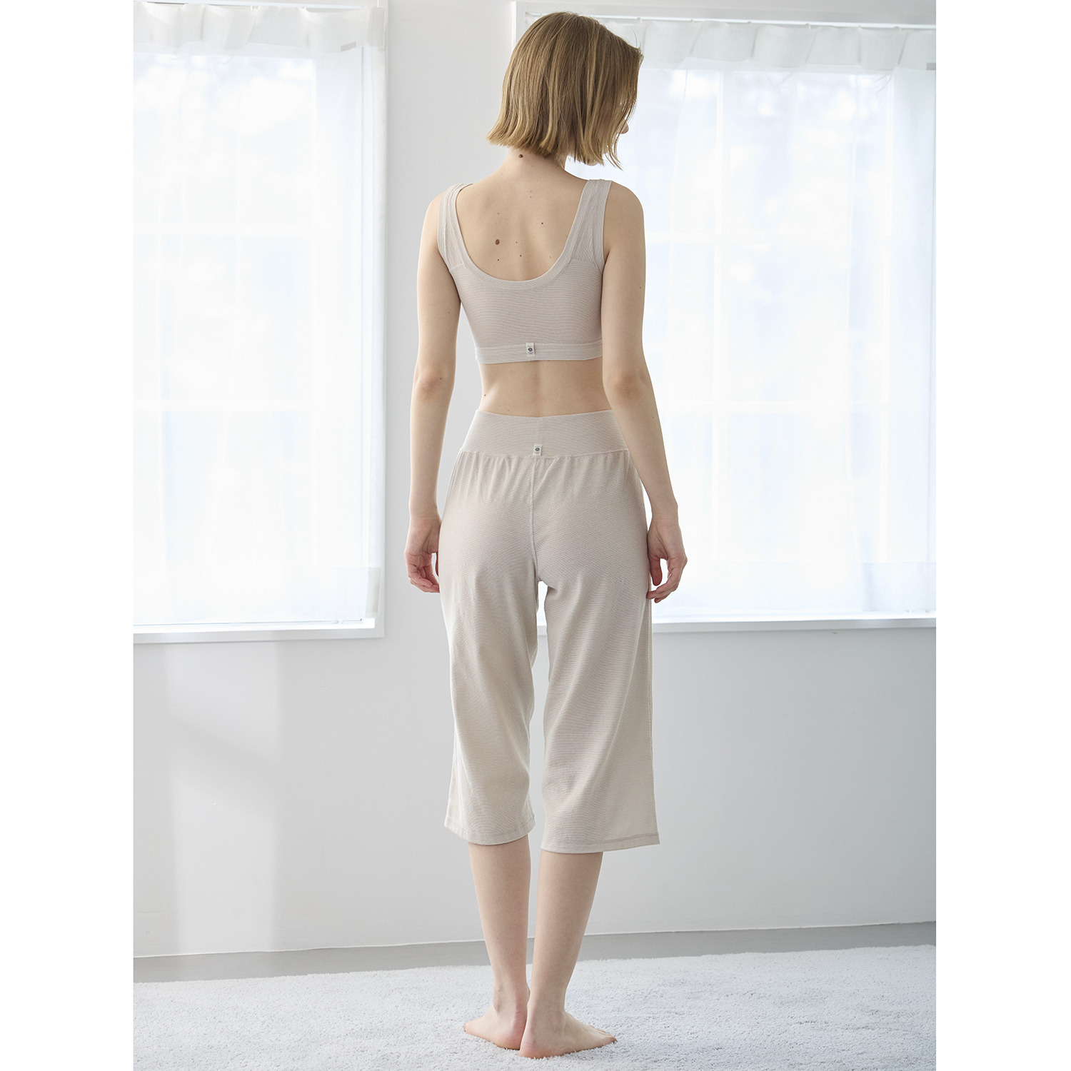 丸福ガーゼ 吸水速乾・抗菌防臭 オーガニックコットン混 ステテコボトム