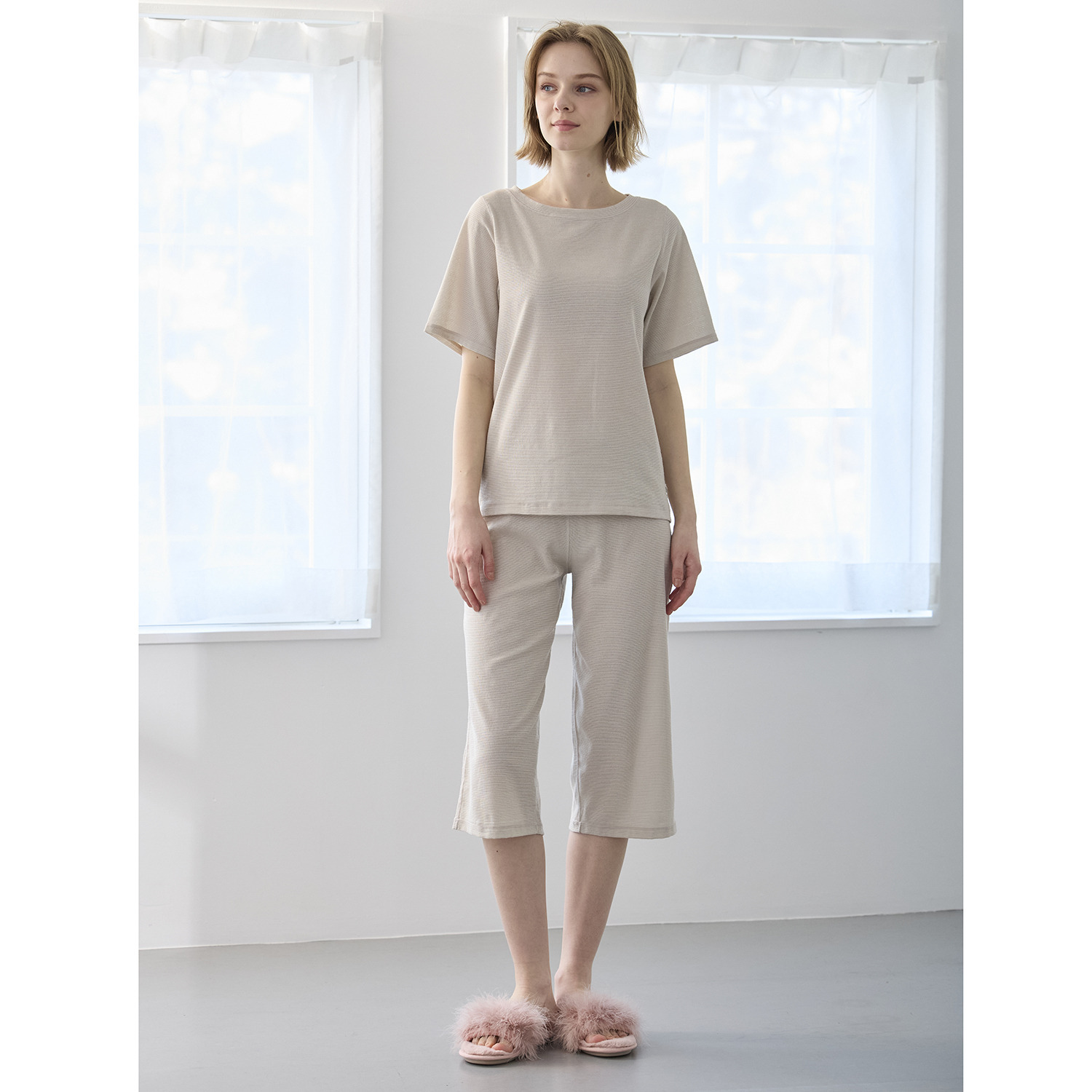 丸福ガーゼ 吸水速乾・抗菌防臭 オーガニックコットン混 半袖Ｔシャツ