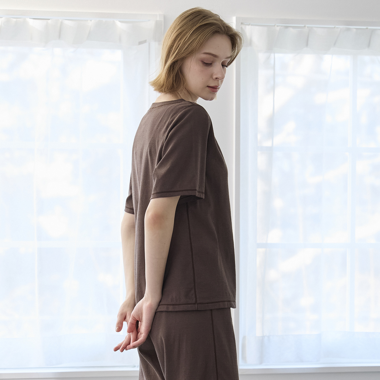 丸福ガーゼ 吸水速乾・抗菌防臭 オーガニックコットン混 半袖Ｔシャツ