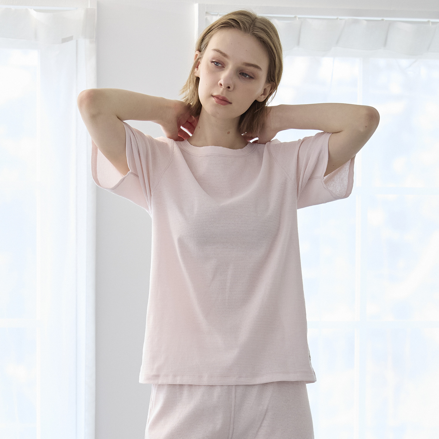 丸福ガーゼ 吸水速乾・抗菌防臭 オーガニックコットン混 半袖Ｔシャツ