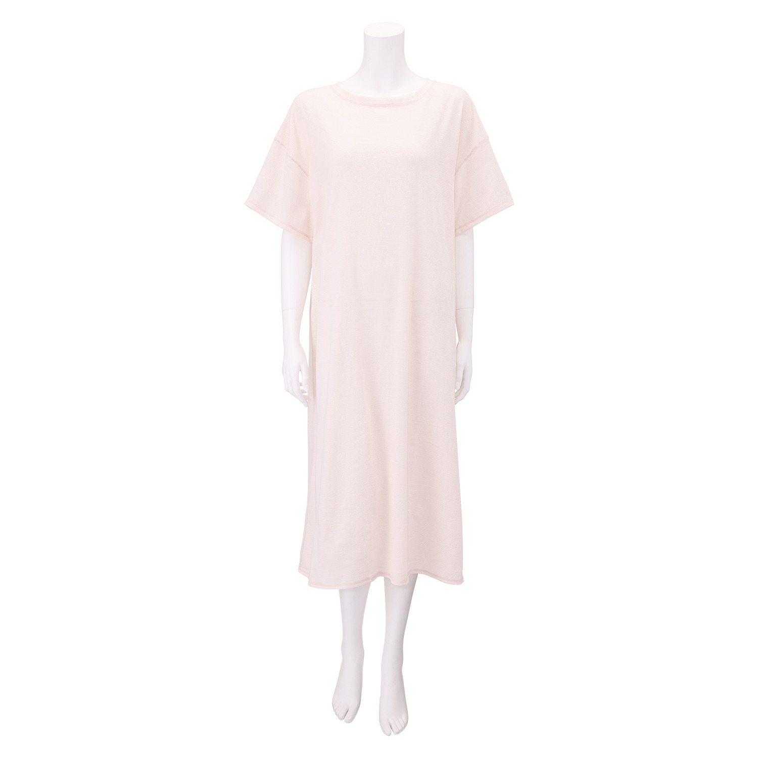 丸福ガーゼ 吸水速乾・抗菌防臭 オーガニックコットン混 半袖ワンピース