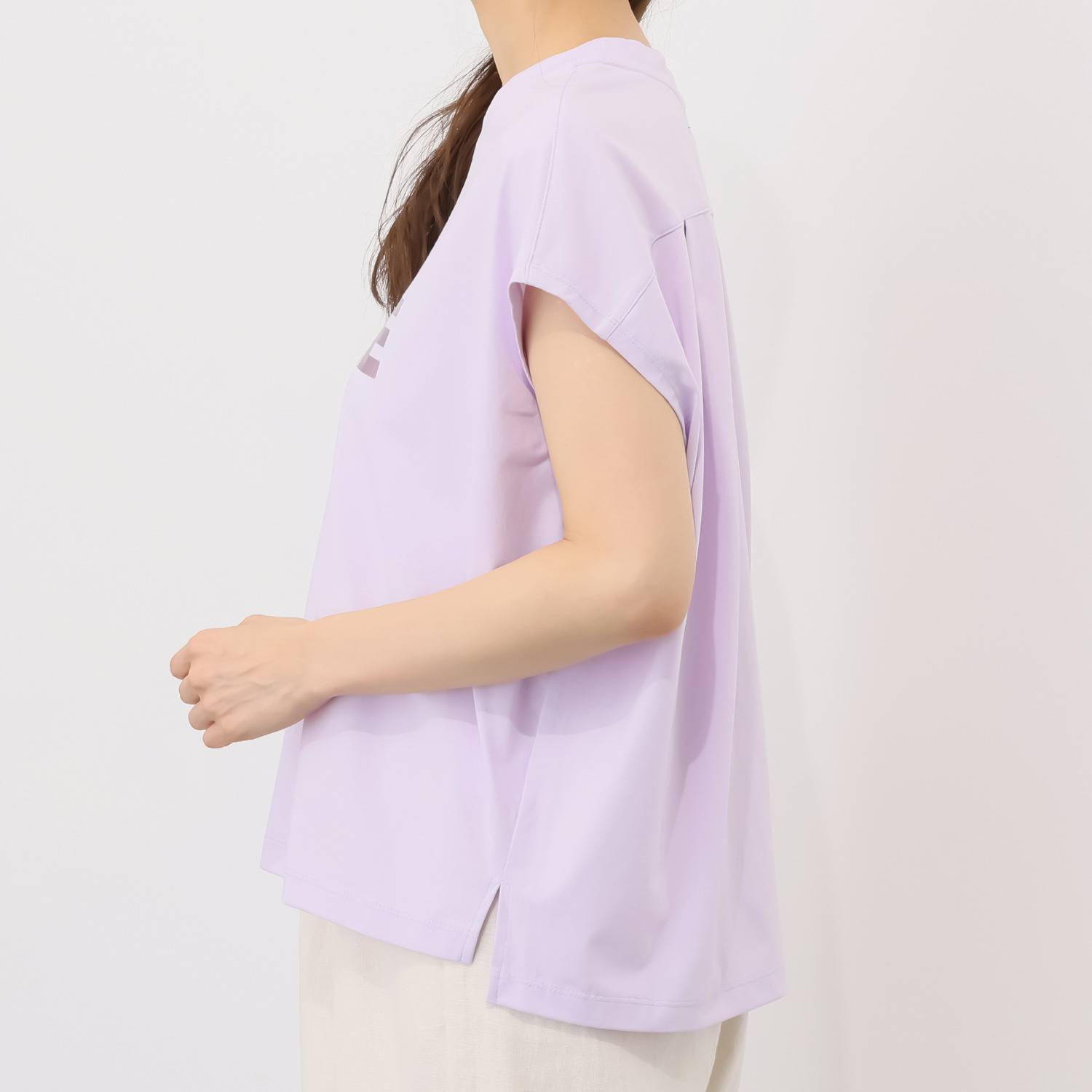 シーン ブランドロゴ入り フレンチスリーブ カットソープルオーバー