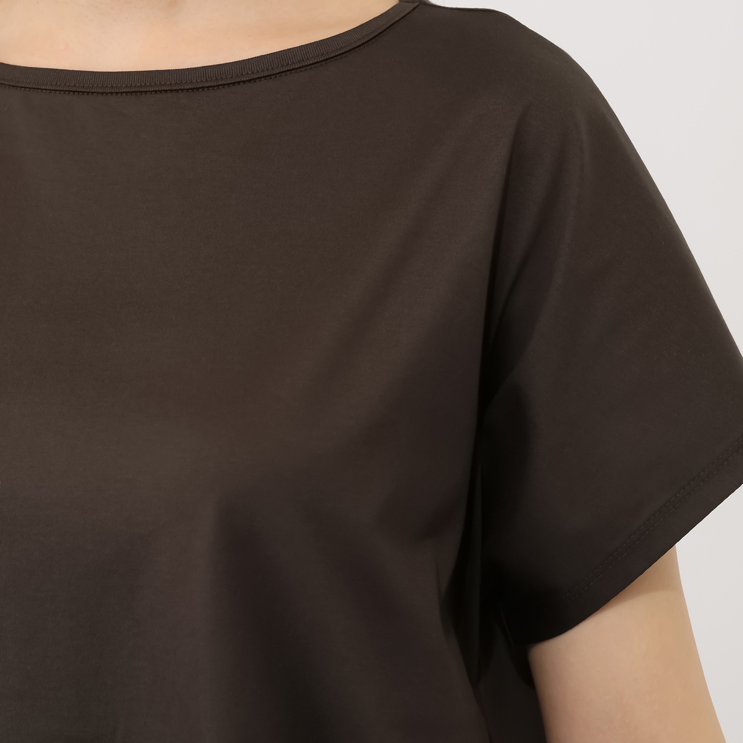 エイガールズ 接触冷感　ギザ綿１００％ ハイゲージ天竺 フレンチスリーブトップス