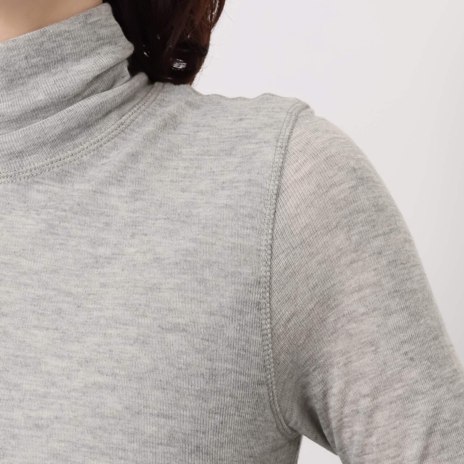 元町ゼラール なめらかで心地良い レーヨン混ソフト天竺 ハイネックプルオーバー