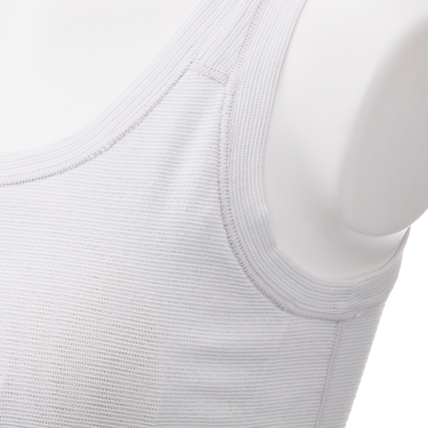 丸福ガーゼ 吸水速乾・抗菌防臭 オーガニックコットン混 カップ付タンクトップ ２枚セット