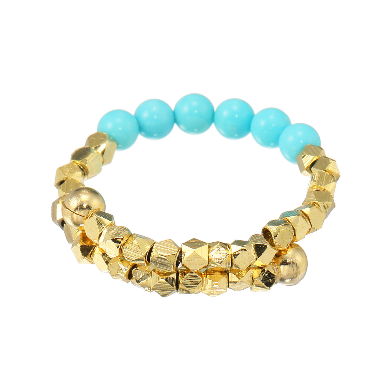 インプレスミー ターコイズ クリアスカイブルー フレキシブルリング