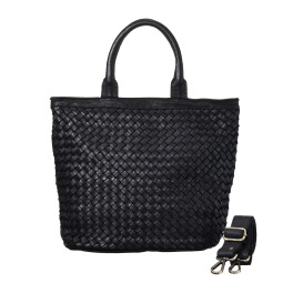 ラ　ヴィア ＜イタリア製＞ カーフメッシュ ショルダーストラップ付 トートバッグ