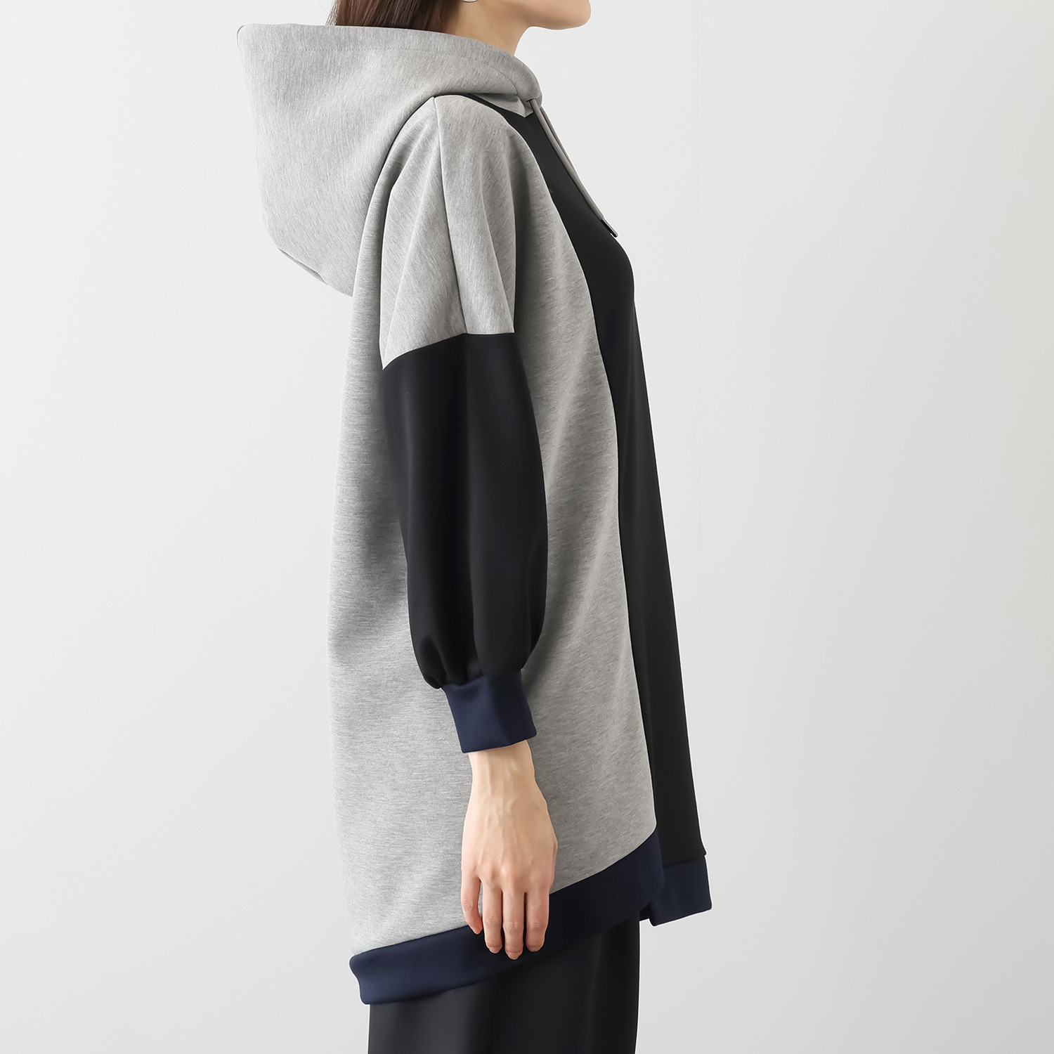 ヨウゾウカタブキ ヘムフーディー チュニックプルオーバー