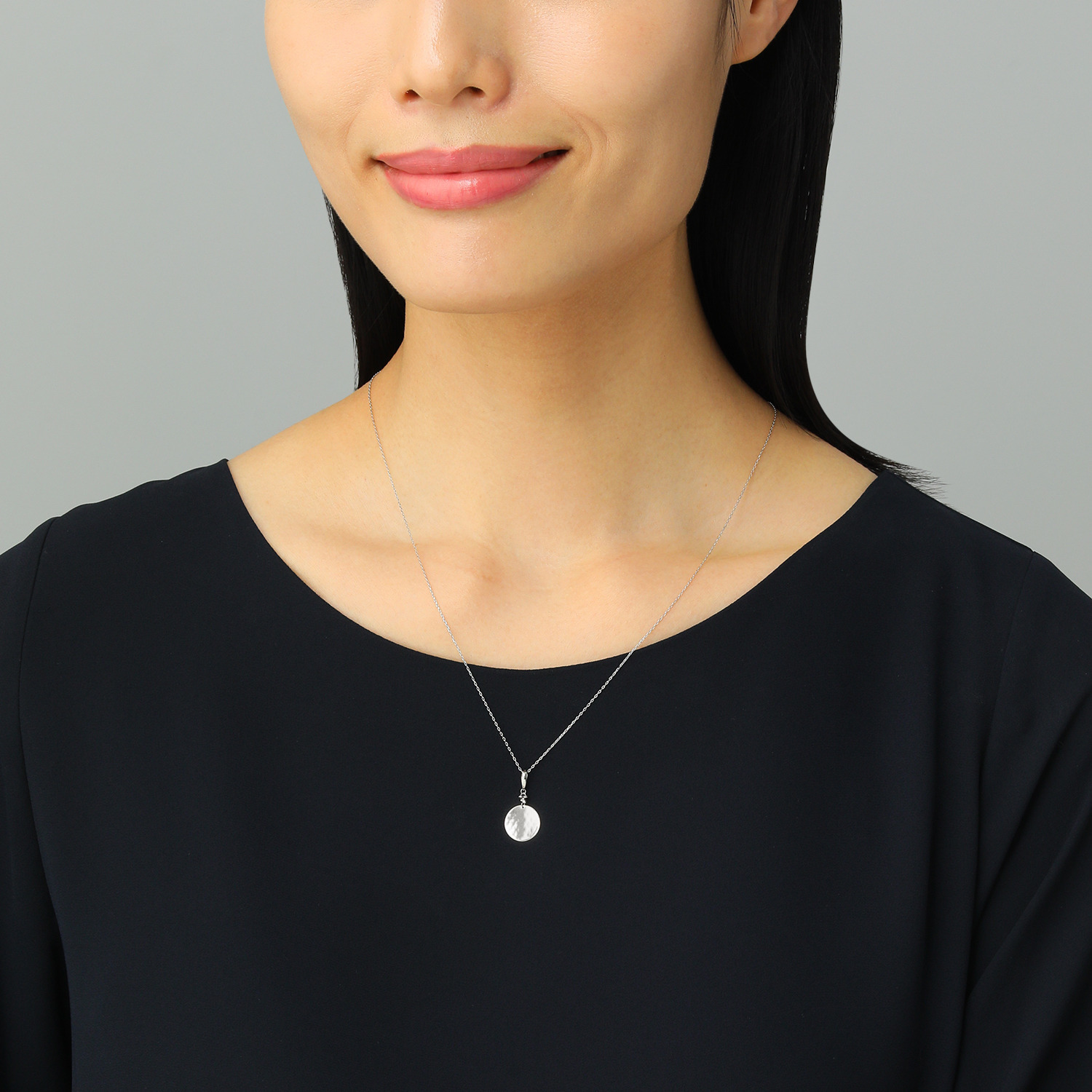 プレシアプラチナ プラチナ８５０ 鏡面＆ ダイヤモンドカット サークルモティーフ リバーシブル ペンダントトップ